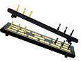 Majestic Flat Cribbage Board in Ebony / Maple 10" - 2 Tracks