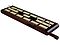 Wooden Artistic Flat Cribbage Board 2  Tracks Ebony / White Maple