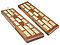 Wooden Artistic Flat Cribbage Board 2  Tracks