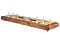 Side view of Artistic Cribbage Board Inlaid with White Maple