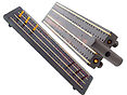 Supreme Flat Cribbage Board in Rosewood / Maple 10" - 2 Tracks