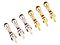 6 Brass Metal Pegs of Cribbage Board