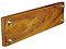Bottom view of Cribbage Board - Brass Pedestals
