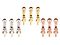 9 Metal Pegs for continuous cribbage board