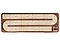 4 Tracks Continuous Cribbage Board in Rosewood - Handcrafted -Inlaid in Rosewood & Maple