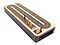 Top view of regular design cribbage board 4 tracks