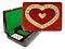 Heart Shape Continuous Cribbage Board 4 Tracks Inlaid with Bloodwood / Maple