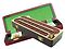 Wooden Cribbage Board / Box Inlaid in White Maple / Bloodwood - 4 Tracks Continuous