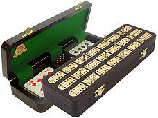 Unique Cribbage Board Rosewood Inlaid 3 Tracks with Place to mark won games