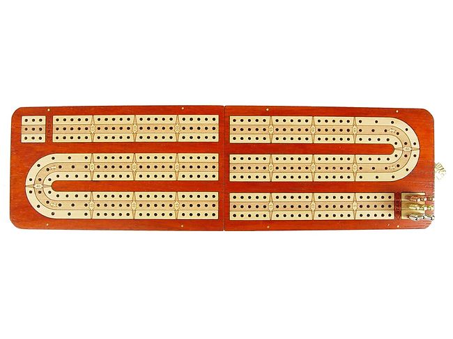 4 track cribbage board template