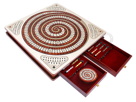 Jumbo Spiral Cribbage Board 15