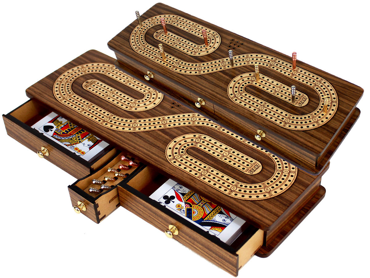 continuous-cribbage-board-inlaid-with-teak-wood-maple-alphabet-s-shape