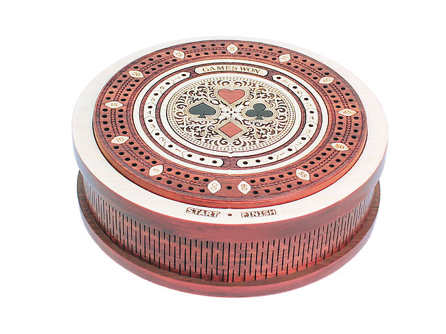 Playing Card Symbol Suits 2 Track 60 Points 5 5 Inch Round Travel ...