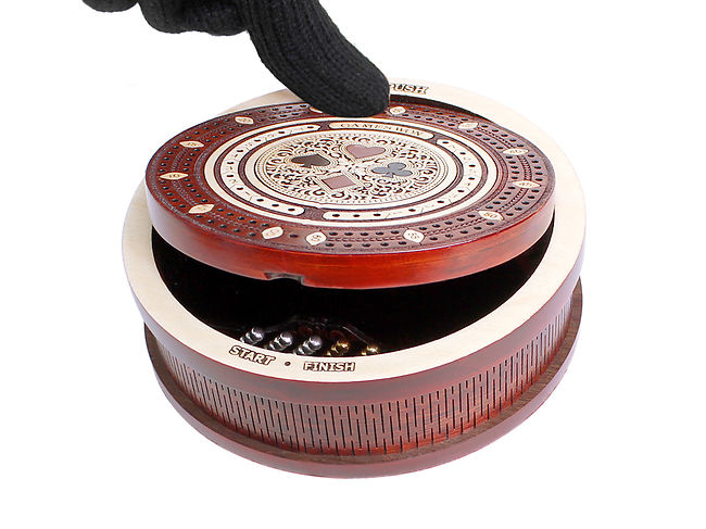 Playing Card Symbol Suits 2 Track 60 Points 5 5 Inch Round Travel ...