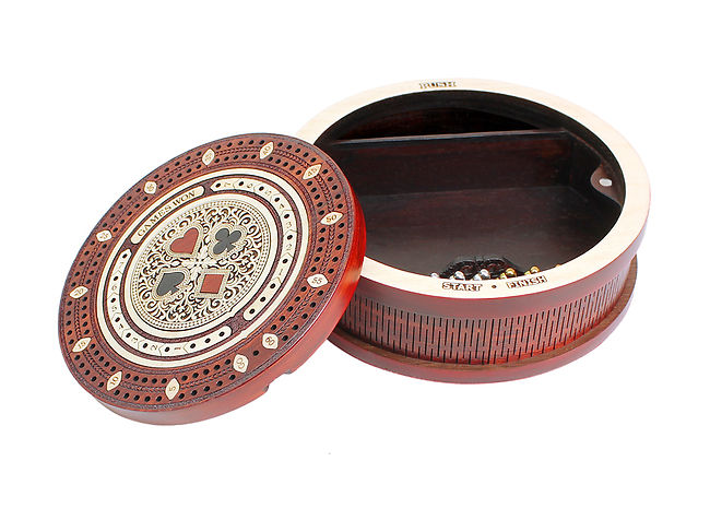 Playing Card Symbol Suits 2 Track 60 Points 5 5 Inch Round Travel ...